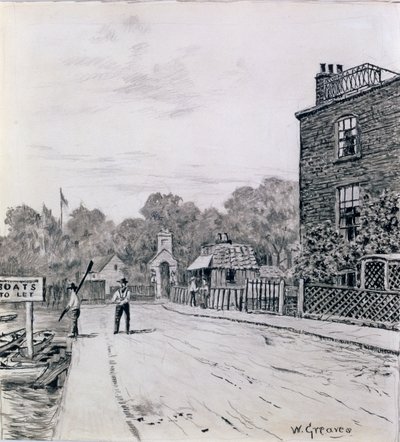 Kiralık Tekneler (kağıt üzerine mürekkep) by Walter Greaves